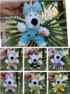 West Highland plush keychains, backpack buckles, pendants, cute and adorable doll keychains Specification image